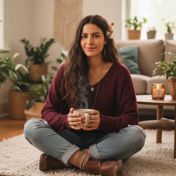 🌿Old Navy Women's XL Plum High Low Longleeve Sweater - Picture 8 of 10